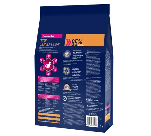 Eukanuba Adult Top Condition (Курица) 0,4 кг