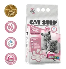 Cat Step Наполнитель белый Compact White Baby Powder, 5 л