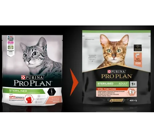 Purina Pro Plan Sterilised Vital Functions Adult (Лосось), 400 г