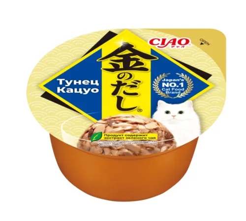 INABA CIAO Kinnodashi cup Тунец Кацуо, 70 г