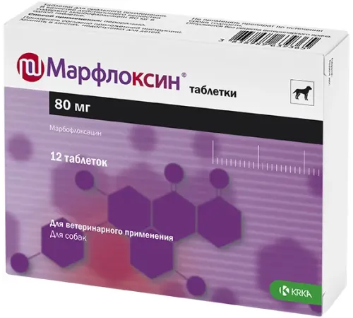 KRKA Марфлоксин таблетки 80 мг №12