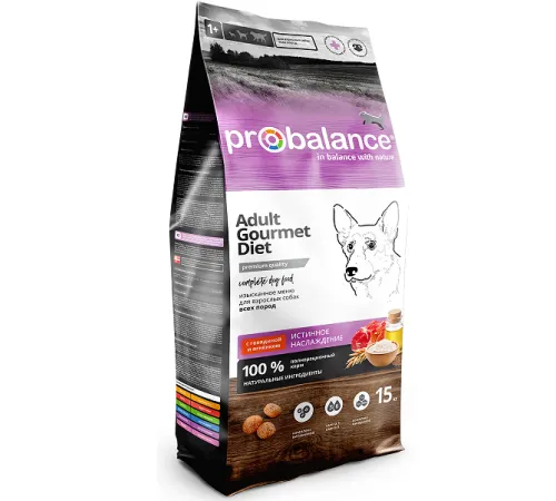 ProBalance Dog Gourmet Diet Beef & Lamb, 15 кг + 2 кг Promo