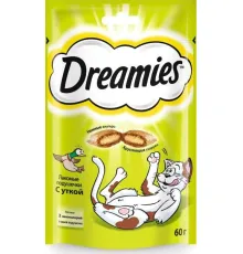 Dreamies Подушечки для кошек с уткой 60 г