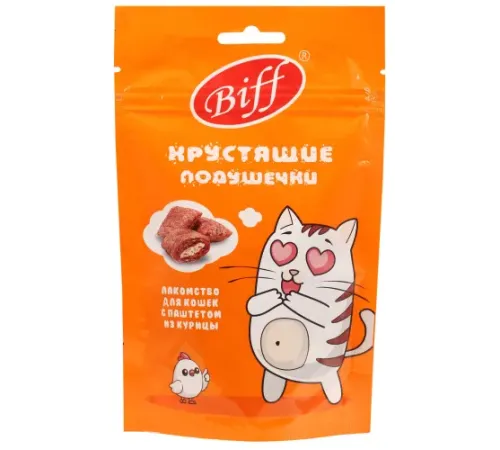 Biff Хрустящие подушечки с паштетом из курицы, 60 г