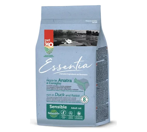 Pet360 Essentia Sensible для кошек (Утка, кролик), 300 г