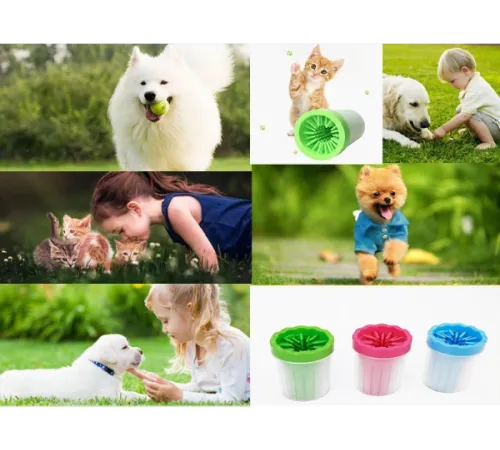 Wow4Pets Лапомойка для домашних животных, голубой