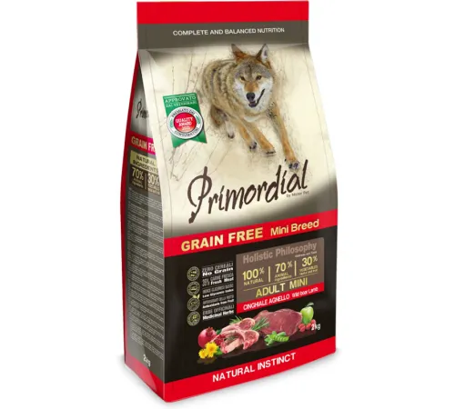 Primordial Dog Adult Mini (Дикий кабан, ягненок) 2 кг