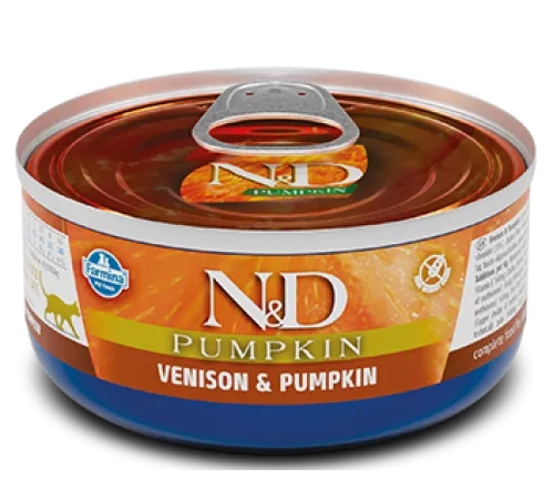 Консервы Farmina N&D Pumpkin Cat (Оленина, тыква), 70 г