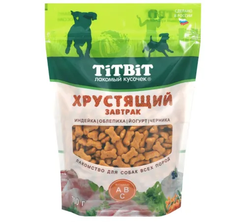 ТИТБИТ Хрустящий завтрак с индейкой, 700 г