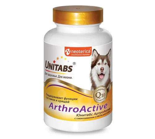 Neoterica Unitabs ArthroActive с Q10 для собак, 100 таб