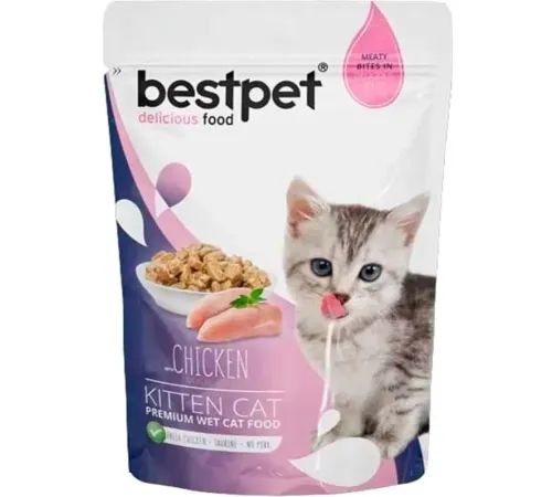 Bestpet Kitten (Курица в желе), 85 г