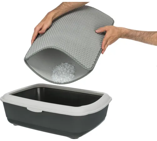 Коврик для туалета Trixie, сито, серый, 35 х 45 см