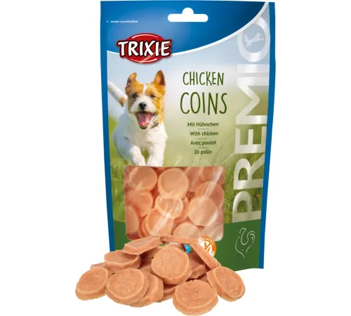 Trixie Premio Куриные монетки для собак, 100 г