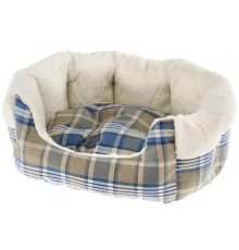 Ferplast Лежанка ETOILE, синяя с мехом 6, 72х62х22 см