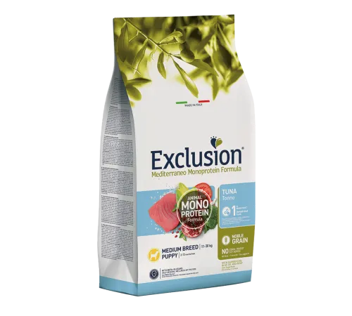 Exclusion Monoprotein Noble Grain Puppy Medium (Тунец), 12 кг