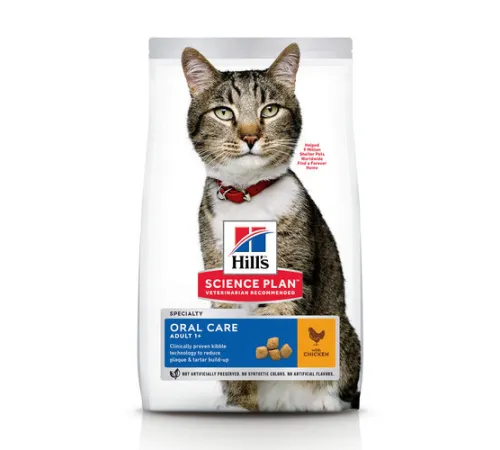 Hill's Science Plan Oral Care для кошек (курица), 1,5 кг