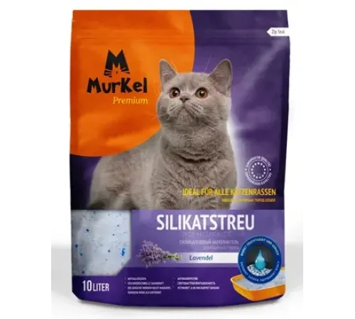 Murkel Наполнитель силикагелевый (Лаванда), 10 л/4,5 кг