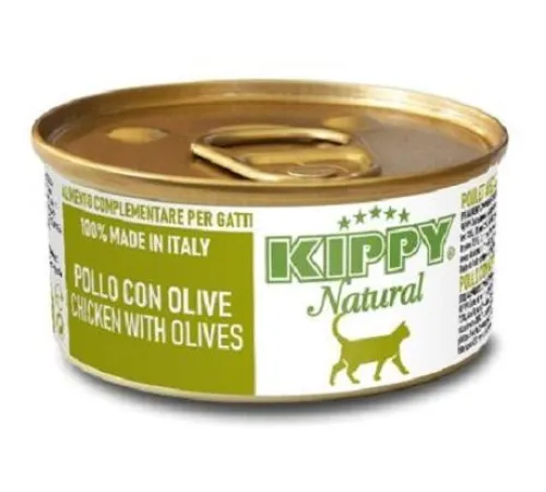 Kippy Cat Natural Консервы с курицей и оливками, 70 г