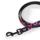 United Pets Поводок Complete me Identity, черный с розовым, 16 мм, 140 см