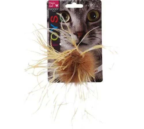 Magic Cat Игрушка с кошачьей мятой шар из перьев
