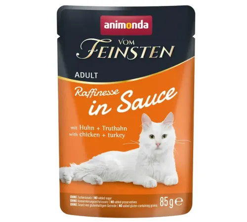 Vom Feinsten Adult Raffinesse (Курица и индейка в соусе), 85 г