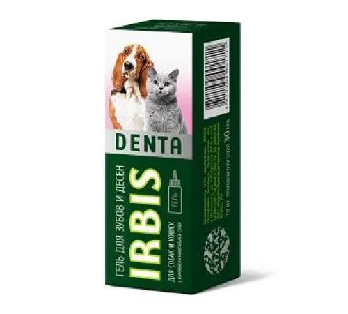 Irbis Denta Гель для зубов и десен для кошек и собак 30 мл