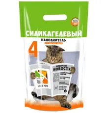 FOUR PETS силикагелевый наполнитель (зеленый чай) 12 л