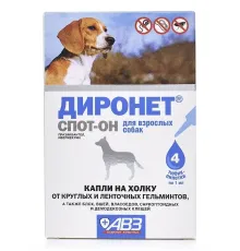 Агроветзащита Диронет Спот-Он для собак, 1 пипетка
