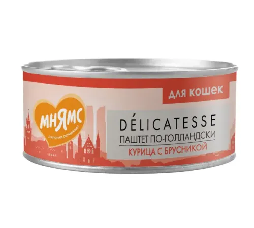 Мнямс Delicatesse Паштет по-голландски для кошек, 100 г