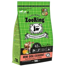 ZooRing Mini Dog Exigent (Телятина и рис с тыквой), 700 г