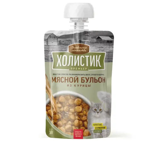 Деревенские лакомства Холистик Мясной бульон из курицы, 90 г