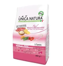 Unica Natura Unico Mini (Сыровяленая ветчина, рис, картофель) 800 г