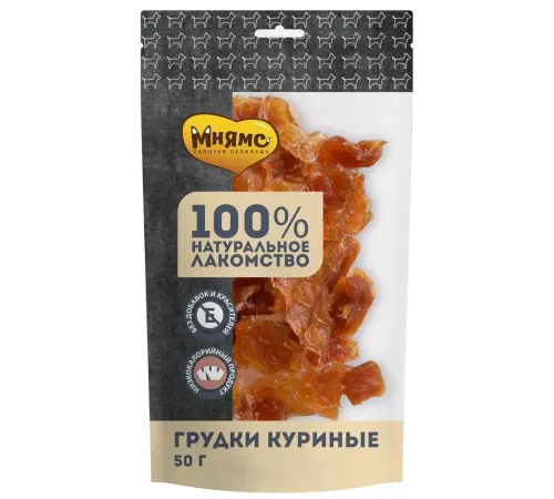 Мнямс Грудки куриные для собак, 50 г