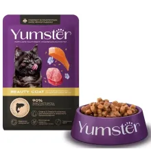Yumster Beauty Coat Cat (Лосось со льном в соусе), 85 г