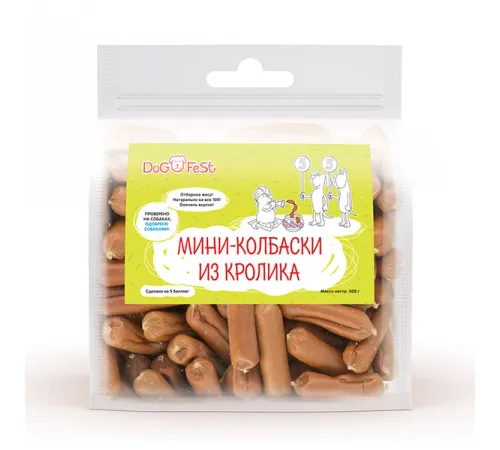Dog Fest Мини-колбаски из кролика 500 г