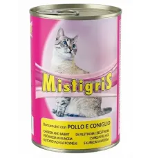 Morando MistigriS Консервы для кошек (Кусочки с курицей и кроликом), 405 г