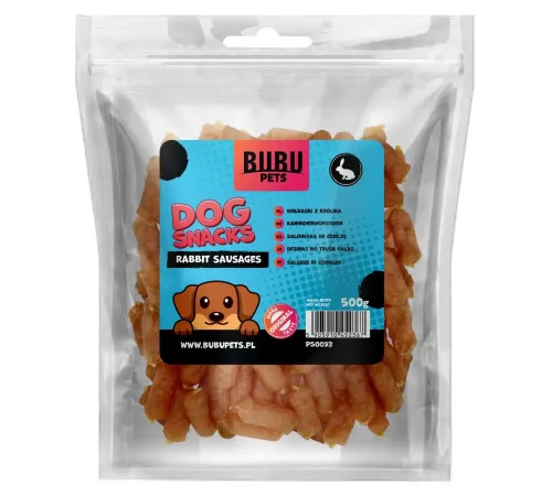 Bubu Pets Колбаски из кролика, 500 г