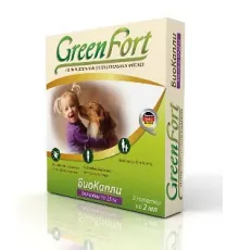 Экопром GreenFort Премиум БиоКапли для собак 10-25 кг 3 пипетки по 1,5 мл