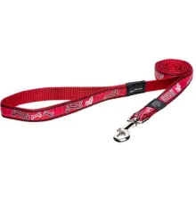 Удлиненный поводок Rogz Fancy Dress Red Bone XL 25 мм/1,8 м
