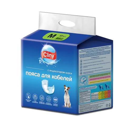 Cliny Пояса для кобелей, M (10 шт)