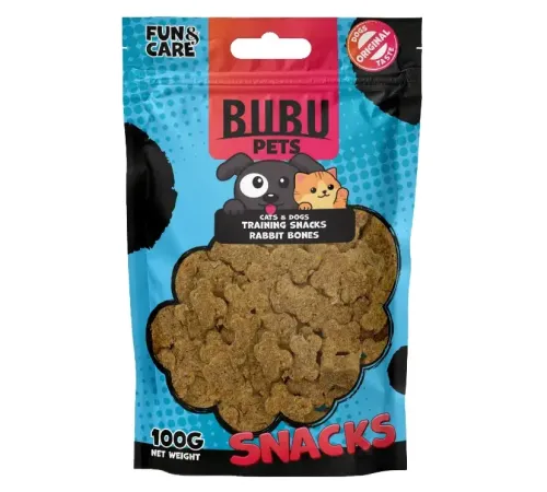 Bubu Pets Косточки для дрессировки, кролик, 100 г