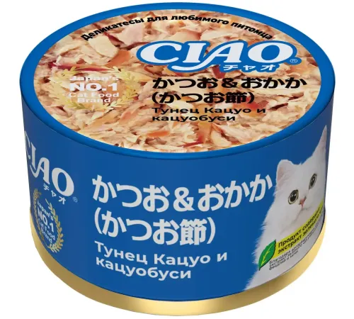 INABA CIAO can Тунец Кацуо c кацуобуси, 85 г