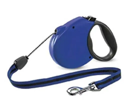Рулетка Flexi Standard Soft S трос 5 м, синий