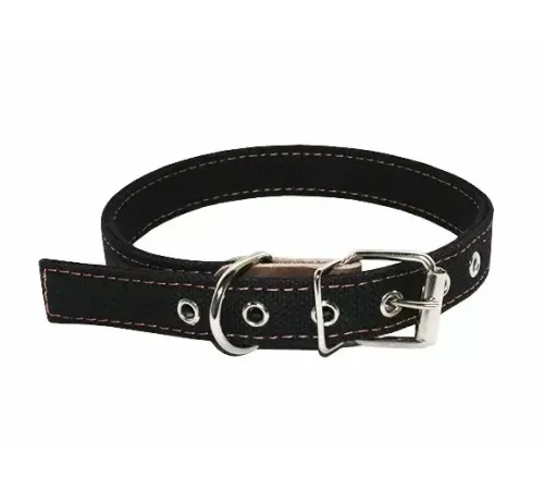 Humpo Ошейник брезентовый ТАРП черный, 20 мм, 32-45 см
