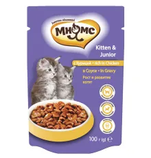 Мнямс Паучи с курицей для котят (соус) 100 г