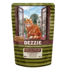 Dezzie Sterilized Cat Индейка в соусе, 85 г