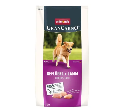 Animonda GranCarno Adult (Птица и ягненок), 12 кг срок до 03.06.2026 г