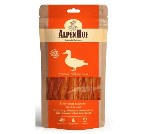 AlpenHof Грудка утиная по-домашнему для мелких собак и щенков 50 г