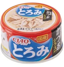 INABA CIAO Toromi Куриное филе с тунцом Кацуо и мальками ширасу, 80 г