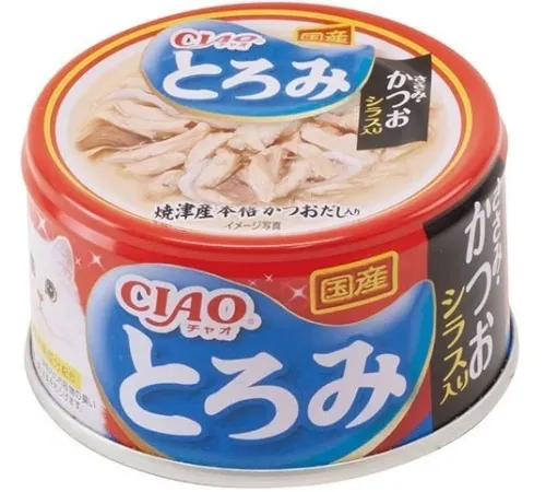 INABA CIAO Toromi Куриное филе с тунцом Кацуо и мальками ширасу, 80 г